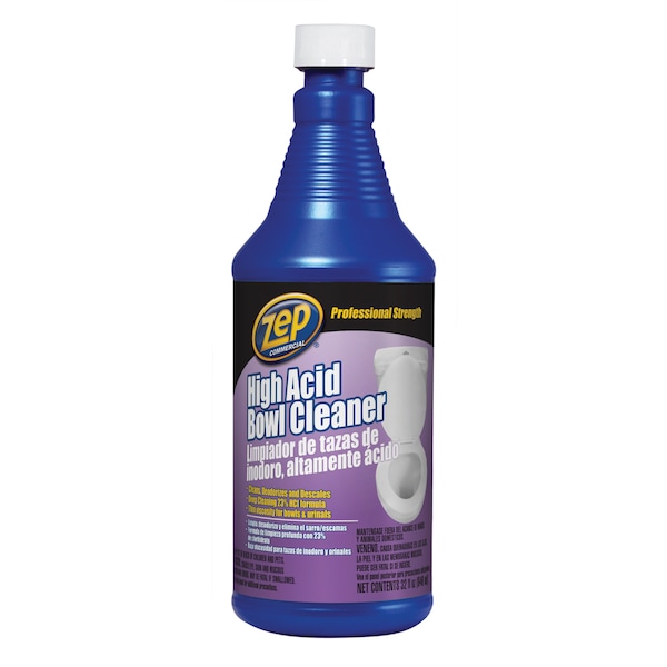 Zep High Acid Toilet Bowl Cleaner, 32oz, PK4 1048851 Zoro